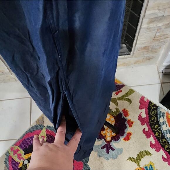 Avenue blue sleeveless pocket button down dress plus size 26 28 4X‎ - Picture 4 of 6